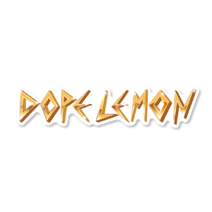 Dope Lemon / Gold Logo Sticker