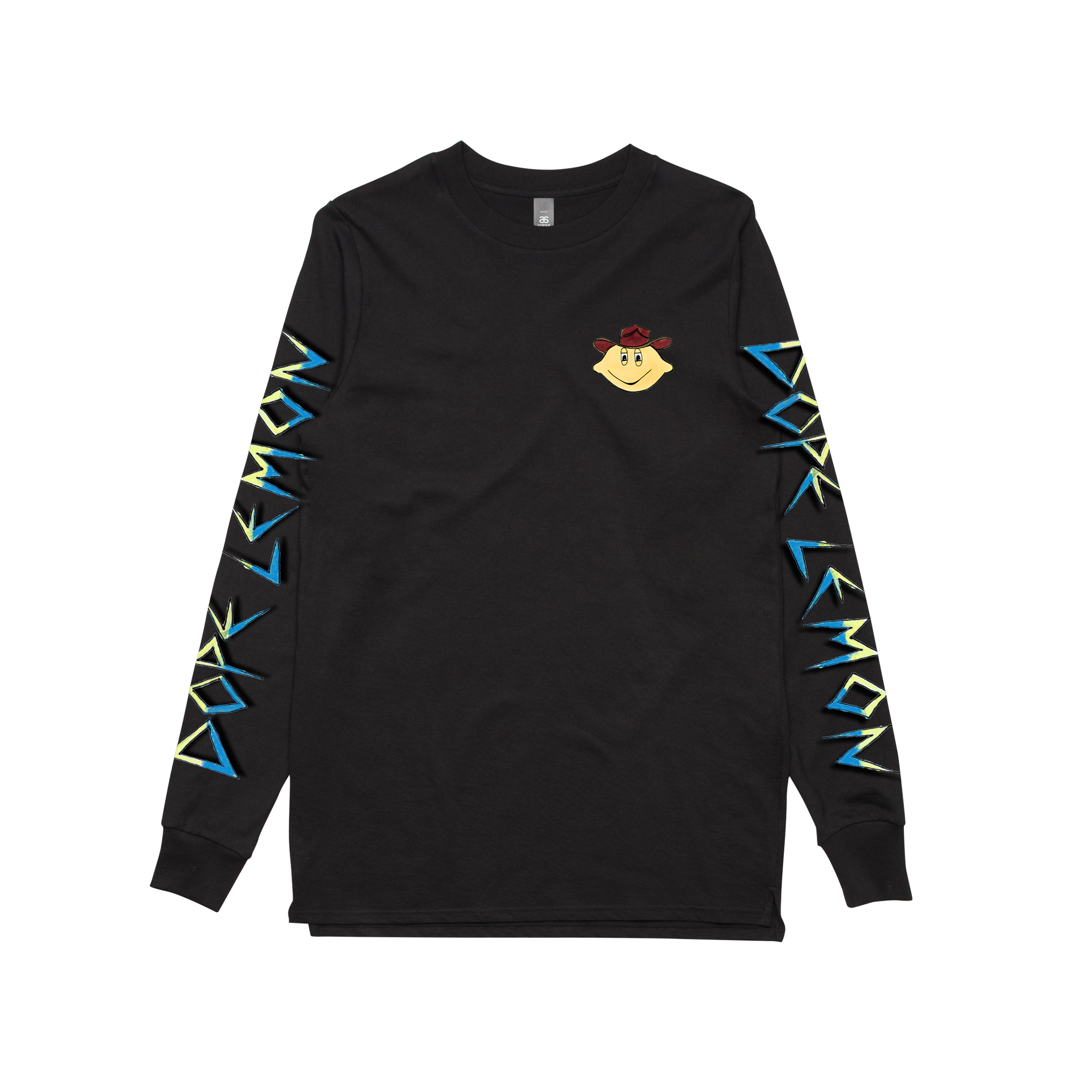 Cowboy Lemonhead / Black Longsleeve T-shirt