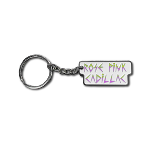 Rose Pink Cadillac Keychain