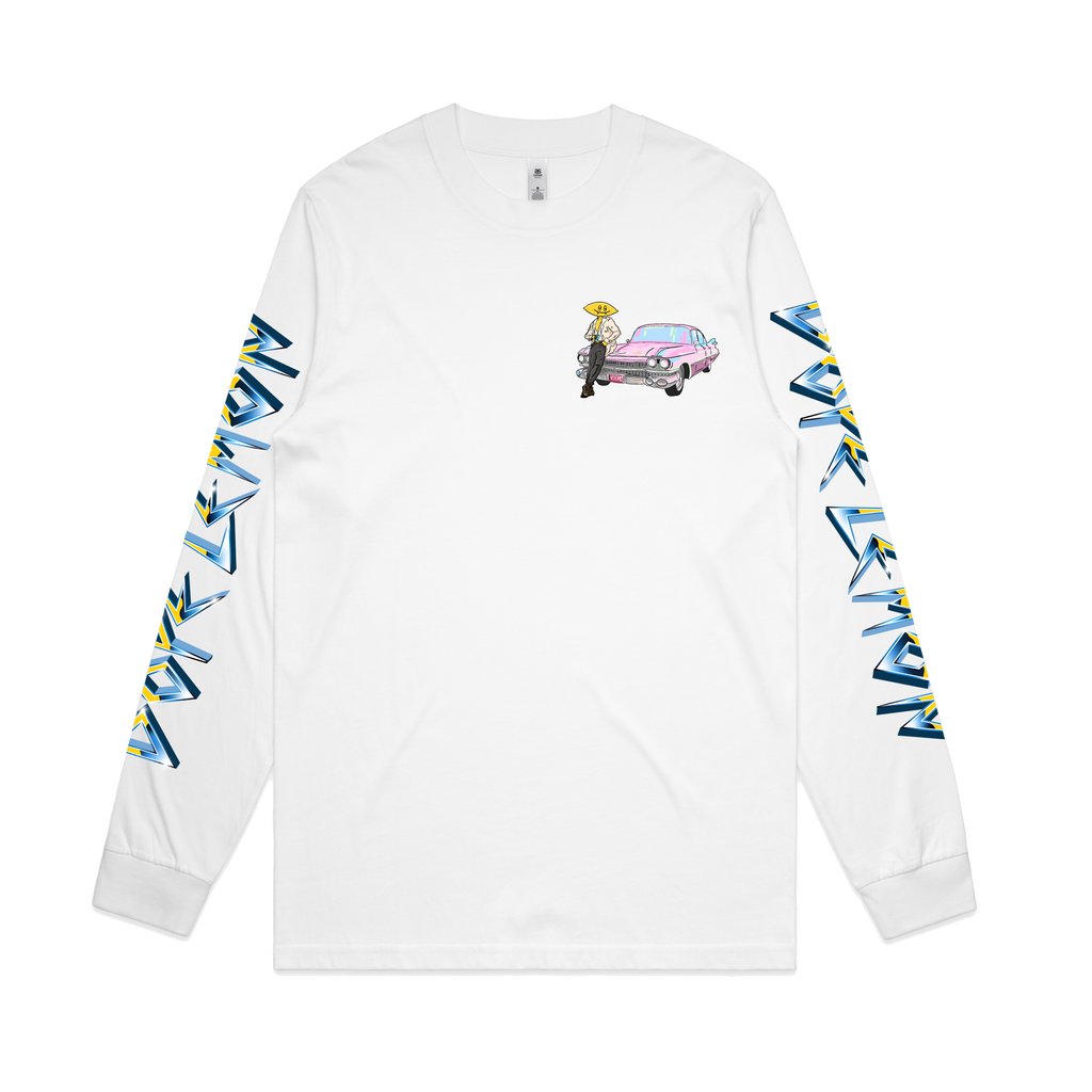 Cadillac Lemonhead / White Longsleeve T-shirt