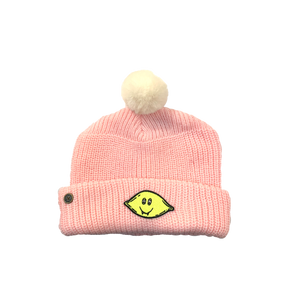 Dope Lemon / Pink and White Beanie